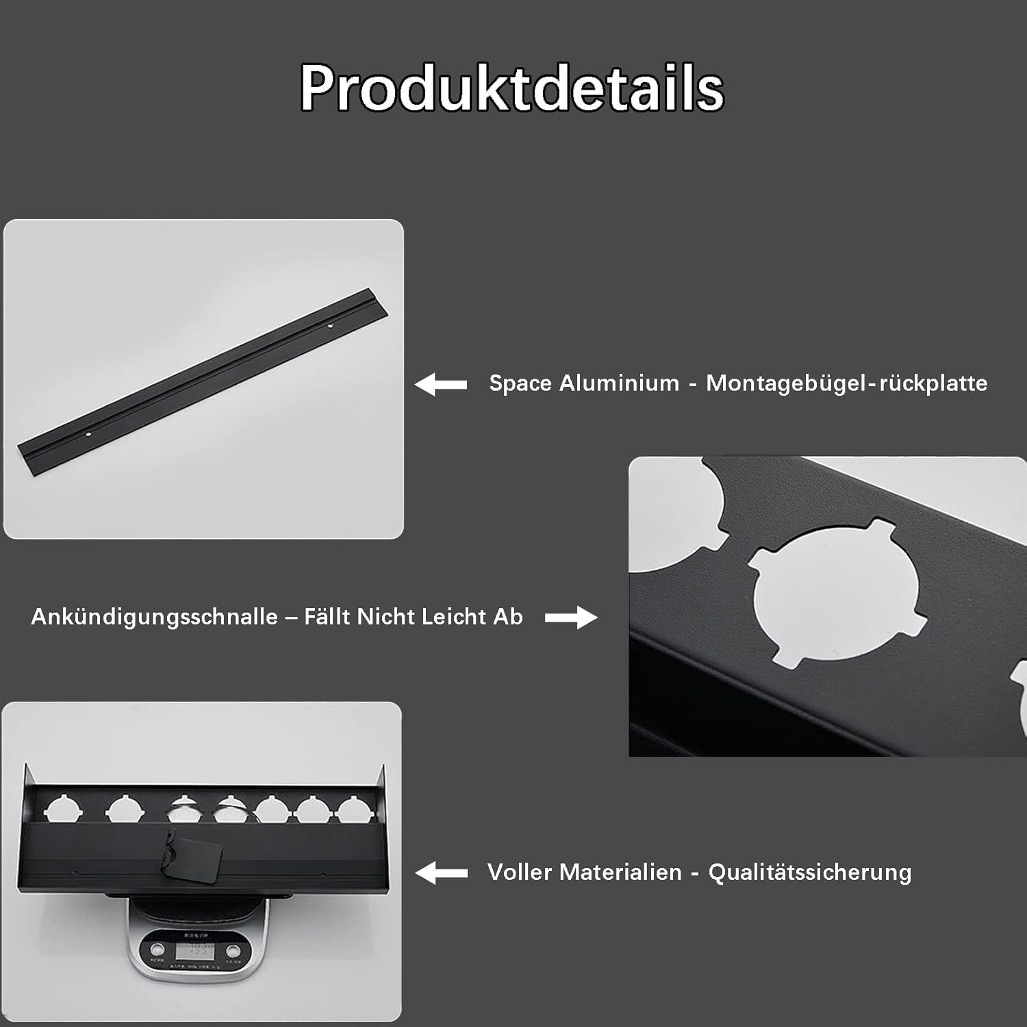 Wall Mount Curling Holder Organiser Stand Storage Rack, Stainless Steel without Punching Storage Holder image number 3