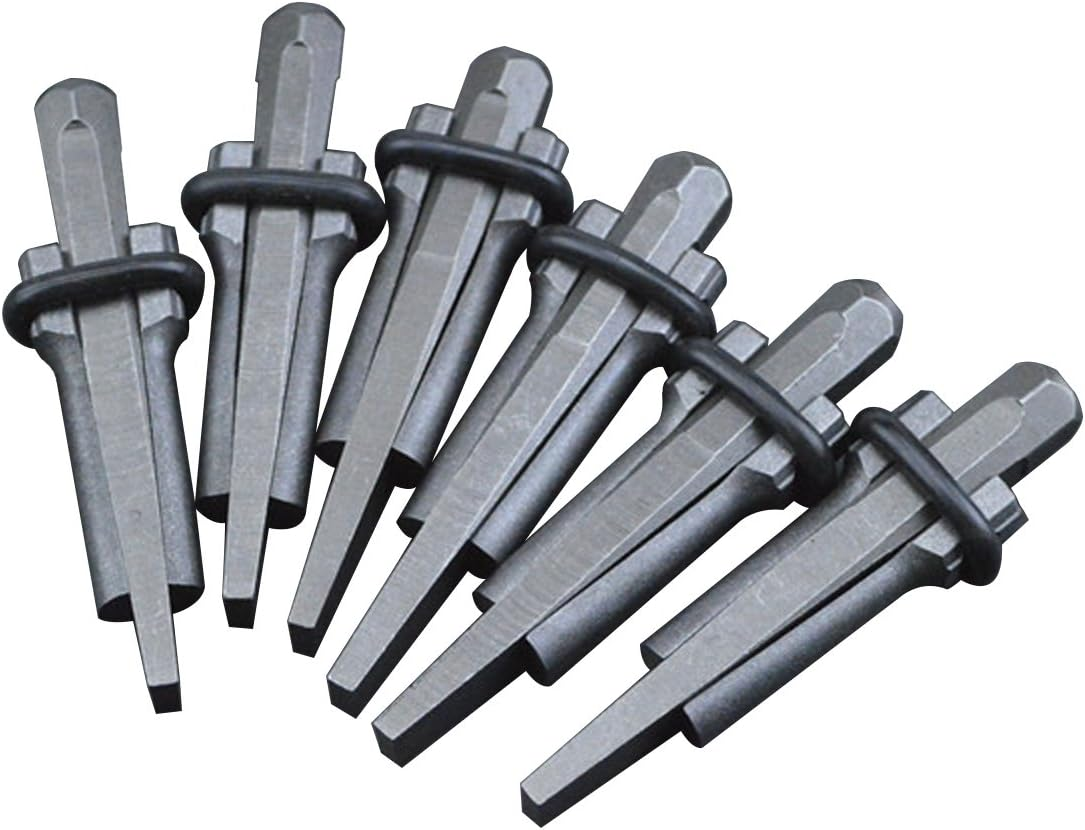 (6) - QWORK Stone Splitter 1.4Cm Heavy Duty Wedge and Feather Shims for Concrete Marble Granite Rock image number 3