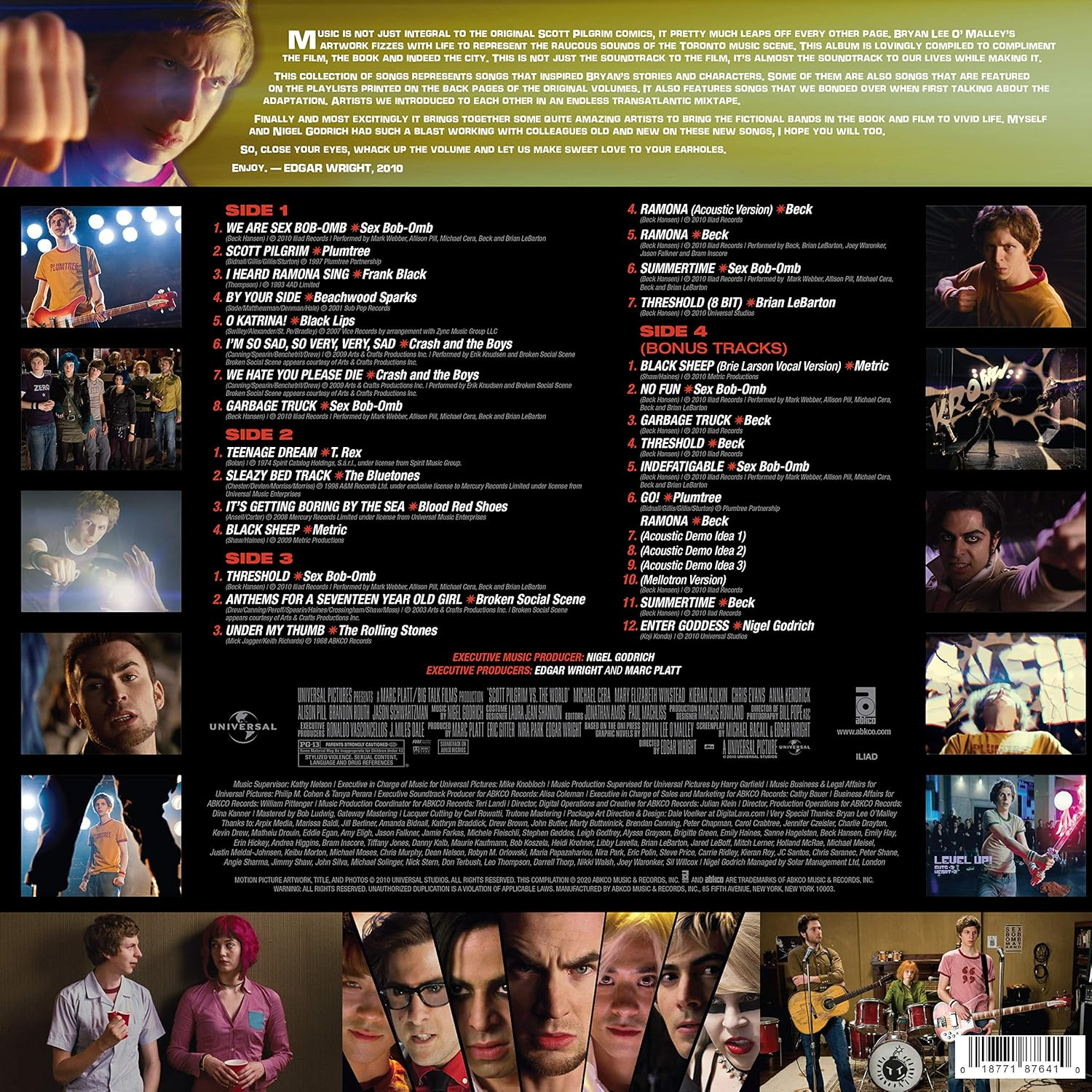 Scott Pilgrim Vs. the World (Seven Evil Exes Edition) (4 Picture Discs) image number 4