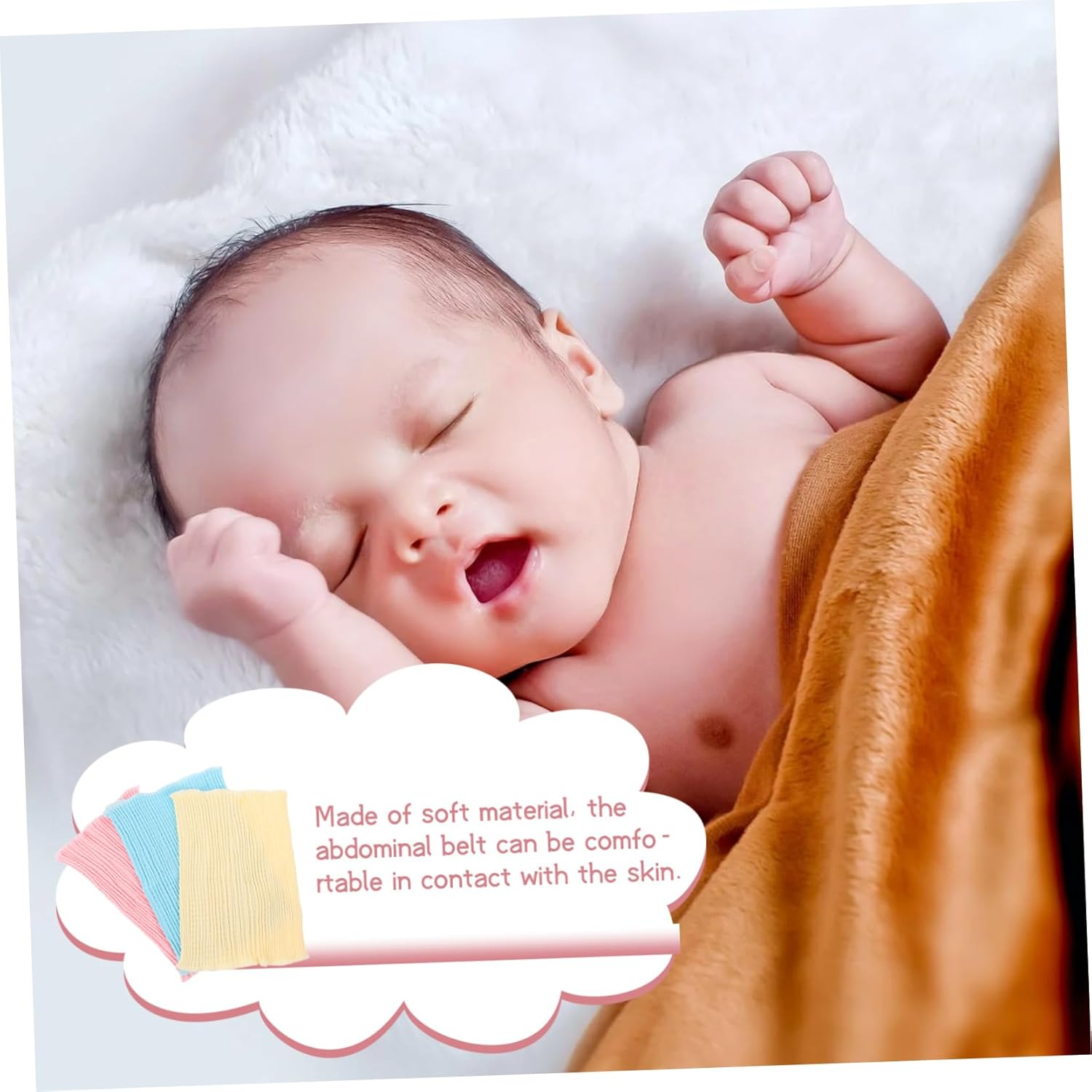 MERRYHAPY 3Pcs Navel Band Umbilical Cord Care Wrap Maternity Belt for Postpartum Pregnancy image number 6