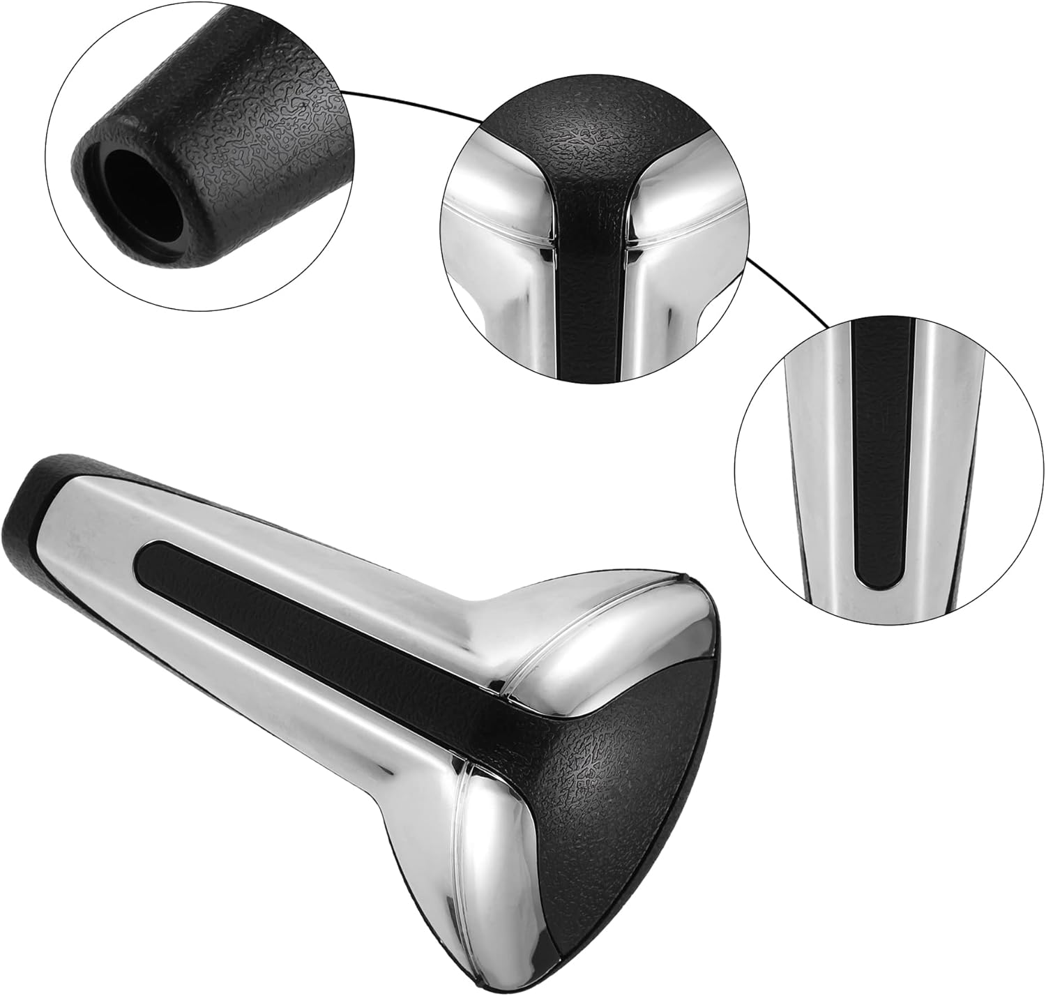 X AUTOHAUX Car Auto Automatic Gear Stick Shift Knob Fit for Citroen C3 C4 C5 - Pack of 1 Black image number 5