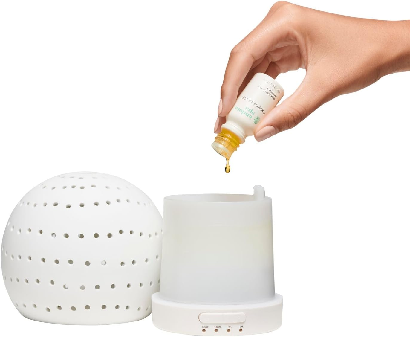 Endota Live Well Mini Ceramic USB Diffuser, a Calming, Mini Ceramic USB Diffuser to Make Every Night Feel like Bliss. image number 1