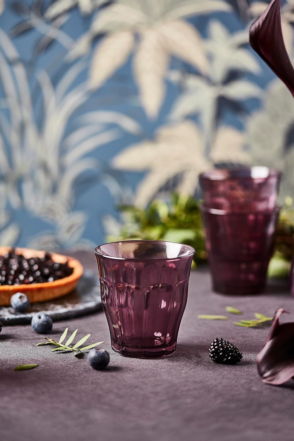 Duralex Picardie 250Ml Tumbler Set of 4 &ndash; Durable Tempered Glass for Everyday Use & Professional Settings, Ideal for Serving Hot & Cold Beverages, Perfect for Home, Caf&eacute;s & Restaurants - Plum image number 4