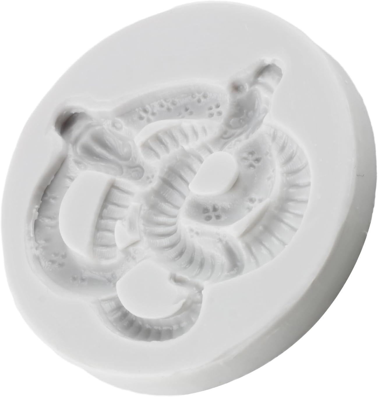 Snake Silicone Fondant Moulds Snake Chocolate Baking Mould Reptile Animal Mould for Sugarcraft Cake Decorating Cupcake Topper Rubber Paste Candy Polymer Clay image number 1