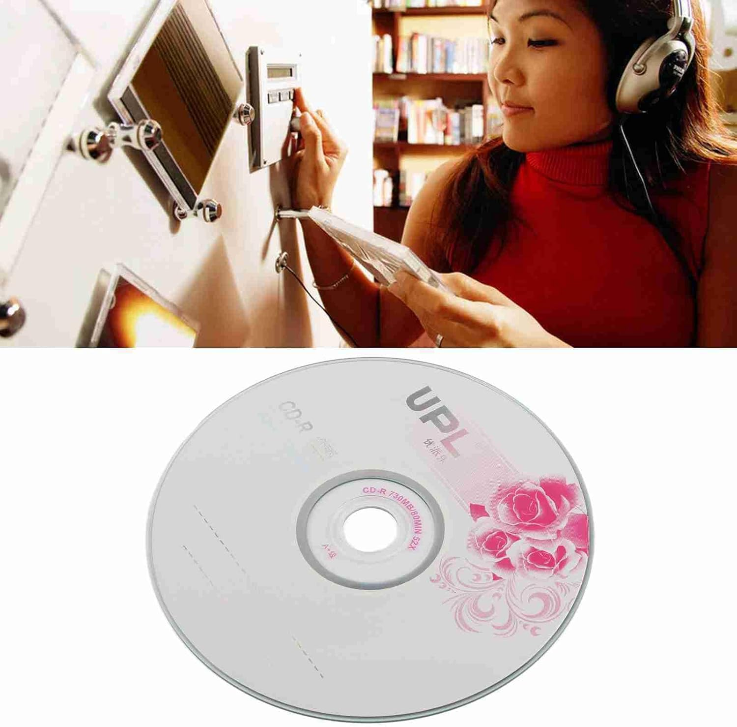 CD R Blank Discs, 52X 730MB Recordable Disc Blank Cds for Storing Digital Images Music Data, Long Term Data Archiving Discs, 175 Songs Storage Capacity, 225 Photos Storage Cds (50PCS) image number 1