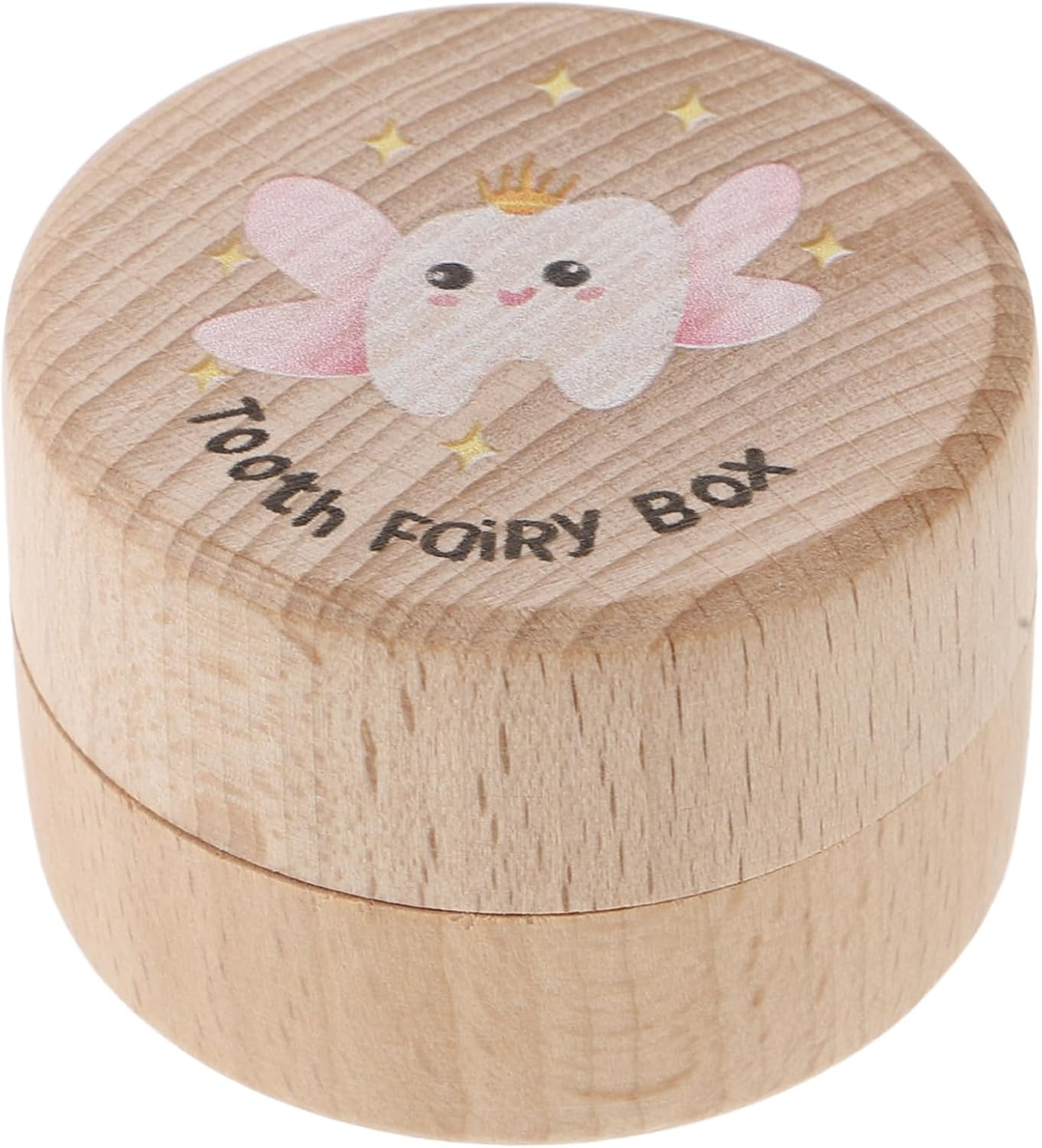 Boy Girl Tooth Holder Boys and Girls Souvenir Teeth Collector Wooden Case Fetal Hair Box image number 3
