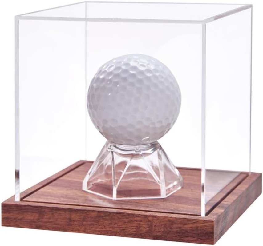 Golf Ball Display Holder,Transparent Golf Ball Organizer Holder | Dustproof Sports Accessories, Square Baseball Storage Case for Study Room Bedroom