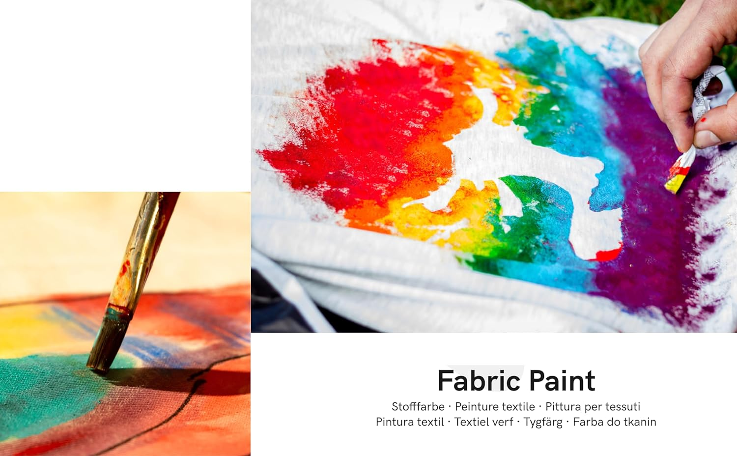 Artme Fabric Paint Set 10 Colours 20Ml X10 - Wash-Safe - 10 Pcs image number 5