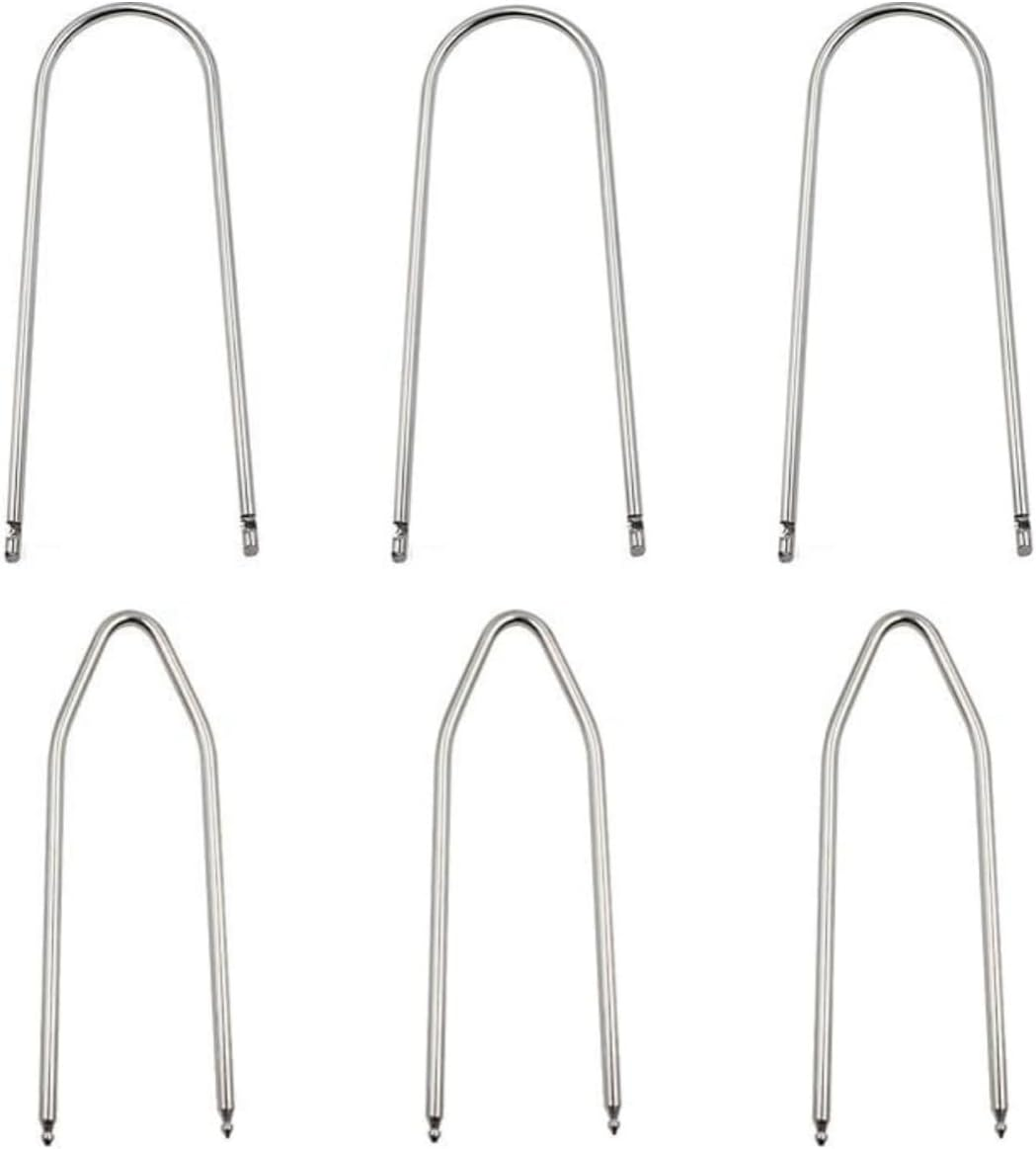 6 Pieces Car Radio Removal Pry Tool Kit, U-Shaped &V-Type Automotive Car Radio Removal Pry Tool Kit Stainless Steel Car Radio Removal Tool for Disassembly of Most Car Audio Frequency Converter