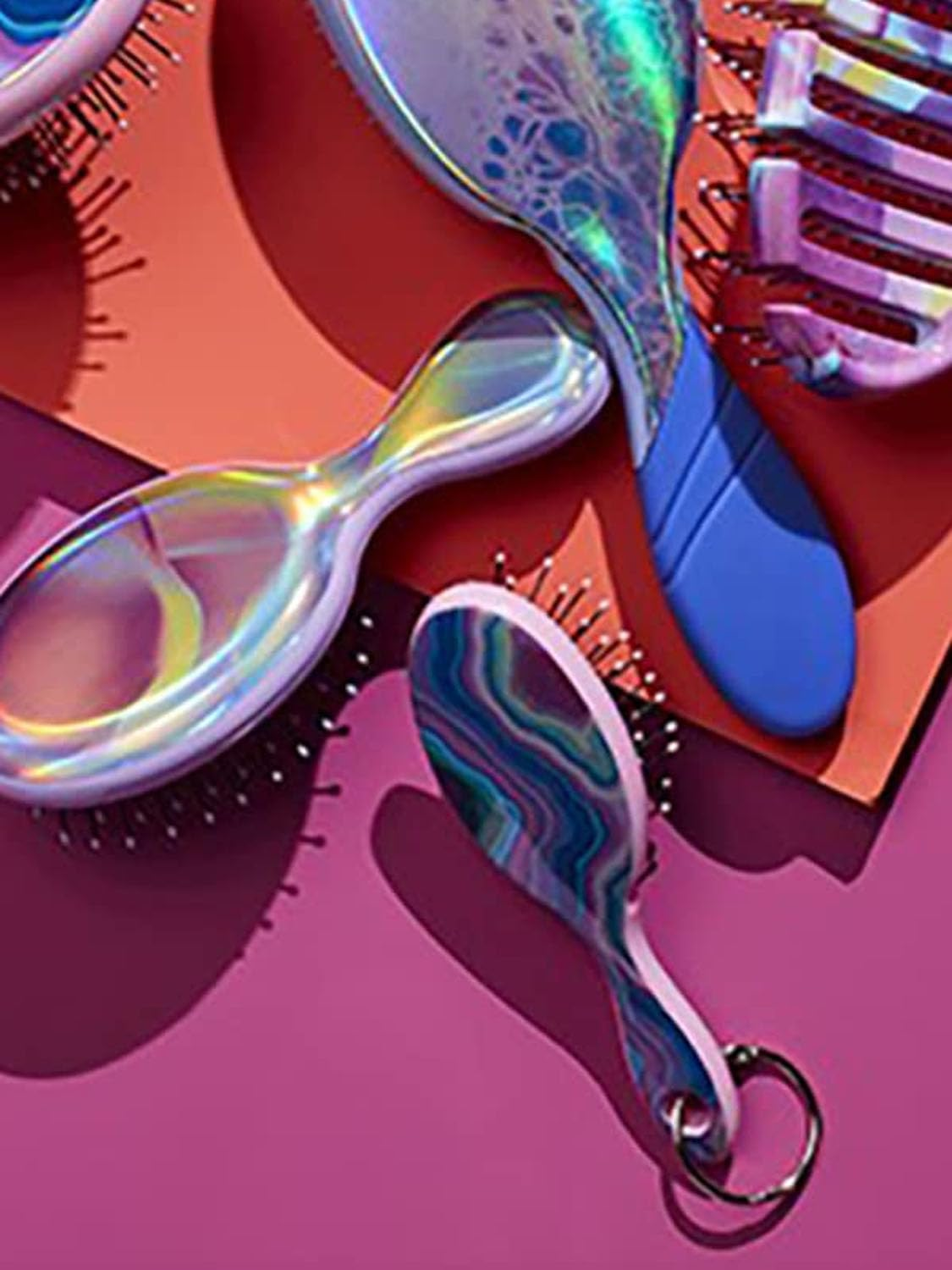 Wet Brush-Pro Keychain Hair Brush, Limited Edition Fantastic Voyage, 1 Count (Pack of 2), Galaxy Stone image number 2