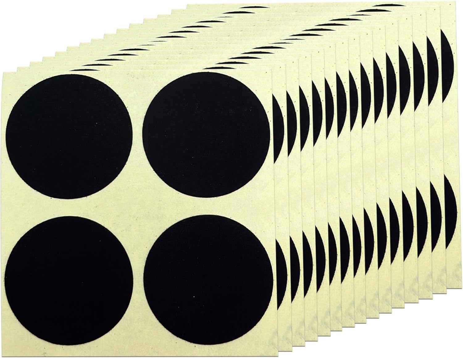 60Pcs Circle Match Striker Sticker, 24Mm Self Adhesive Match Striker Paper Black(Pack of 60)