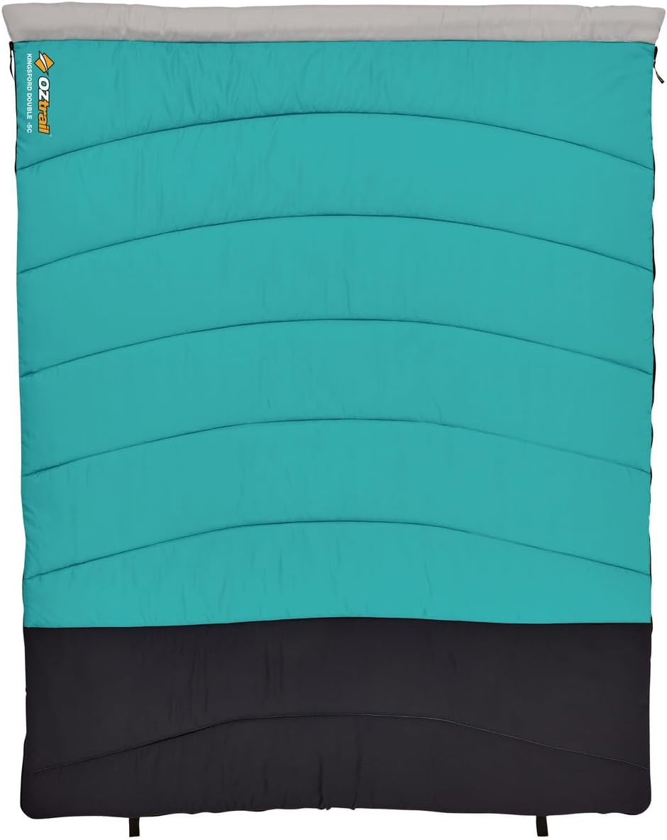 Oztrail Kingsford Double Sleeping Bag, Outdoor Camping, Double Occupancy, +5 Temperature Rating image number 2