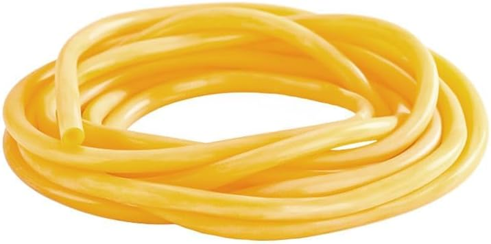 Natural Latex Rubber Tubing, Highly Elastic Hose Tubes, for Home Fitness Exercise Stretching, Laboratory Use (Yellow) image number 2