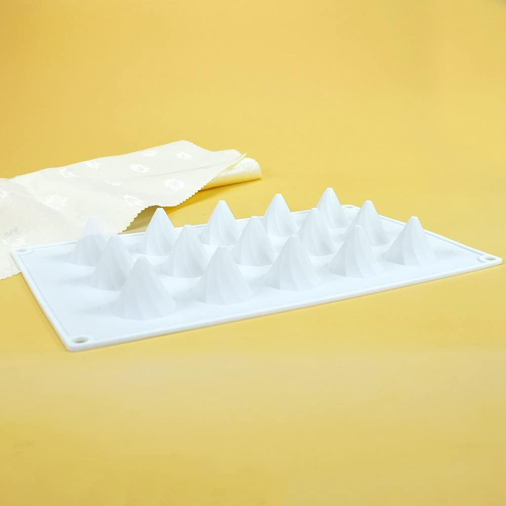 Mostsom Silicone Molds Chocolate & Cookie Molds - Perfect for Chocolate Covered Oreos, Cupcakes, Candies & Mini Soap Making (Peaks C) image number 1