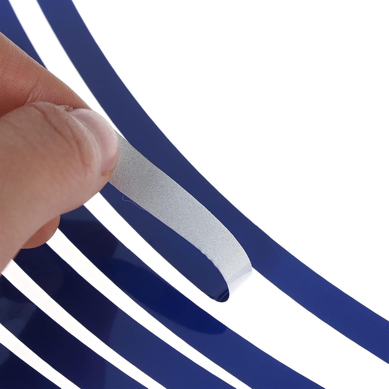 Stickers Covers for 14-Inch Wheels Strips Motorcycle Wheel Tire Stickers Car Reflective Rim Tape Motorbike Bicycle Auto Decals image number 3