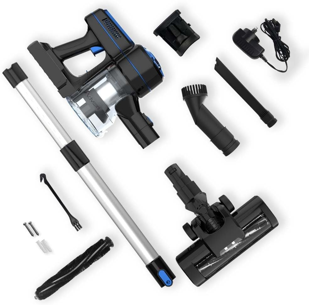 ADVWIN 3-In-1 Cordless Vacuum Cleaner, Extendable Upright Vacuums, 150W Powerful Lithium Battery Lightweight Stick Handy Vacuum Cleaner with LED & Wall Bracket, for Home | Hard Floor | Quiet image number 5