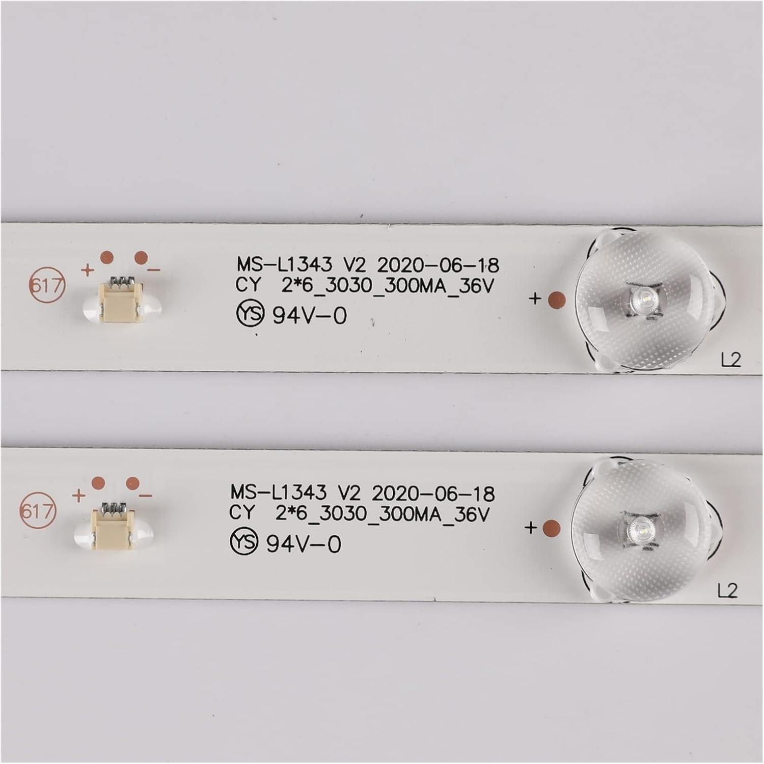 BABCPMPGK LED Backlight Strips MS-L1343 V1 V2 8D32-A3206B 32" LED TV Bars 2 * 6_3030_300MA_36V Bands Rulers JL.D32061330-081AS-M FIT for DNWR FIT for CY(1 Set) image number 4