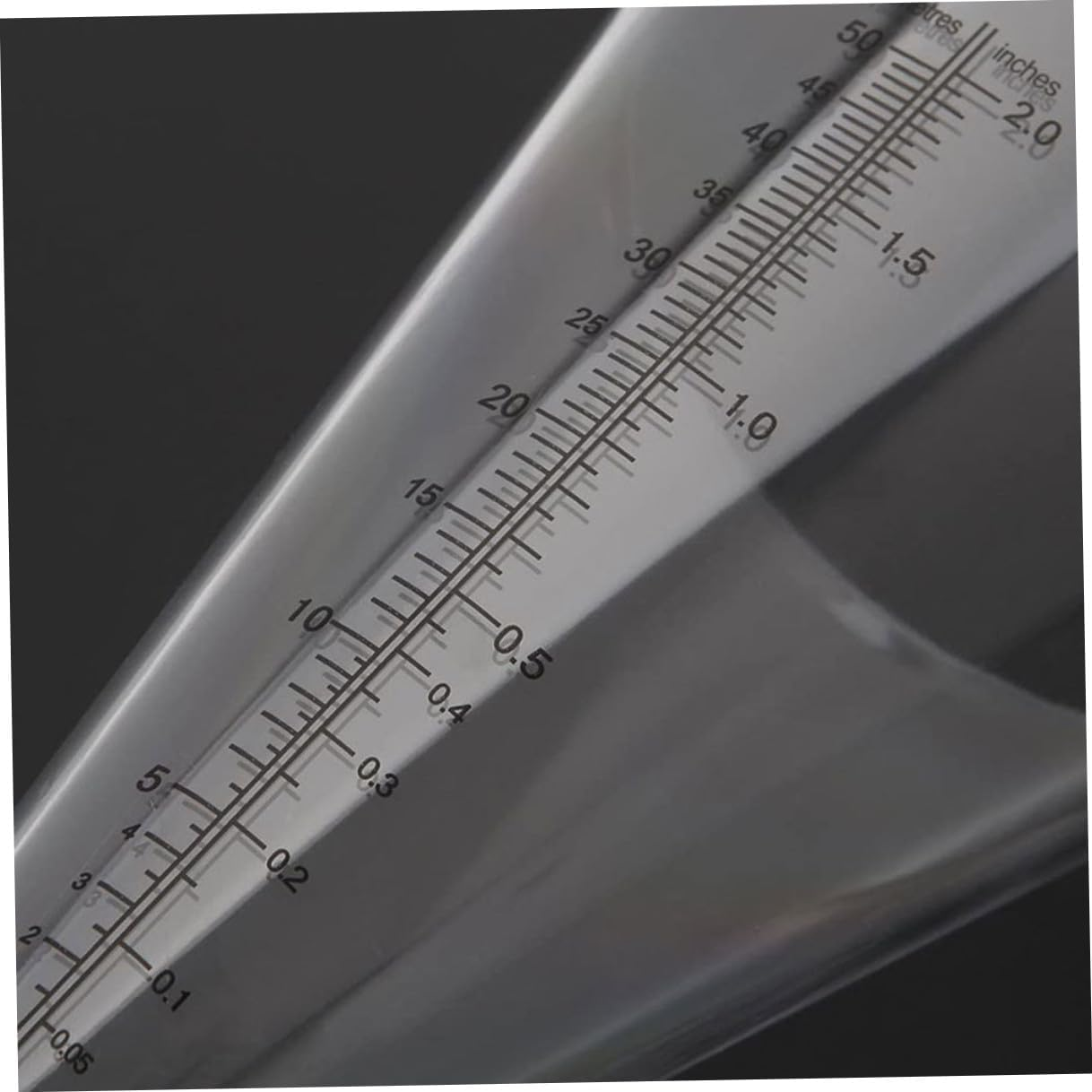 2Pcs Transparent Cone Shaped Rain Gauge Outdoor Plastic Rainfall Measuring Cup with Scale for Farming Meteorological Statistics and Climate Research