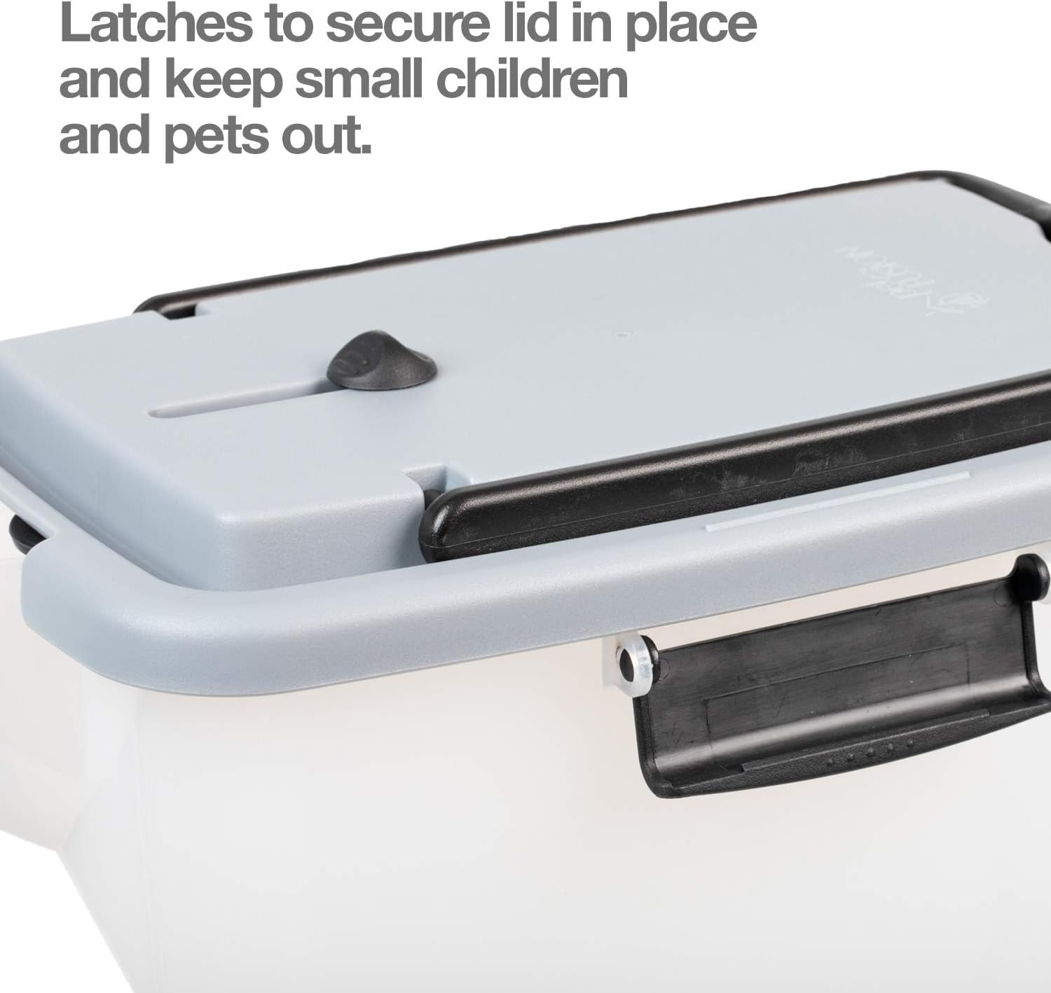 Petfusion Betterbin Portable Litter Storage Container (16.5 X 11.7 X 19) | Holds up to 25 Lbs/10 Gallons, Great for Dry Dog and Cat Food | Adjustable Spout, Back & Top Handles, Heavy Duty Wheels image number 6