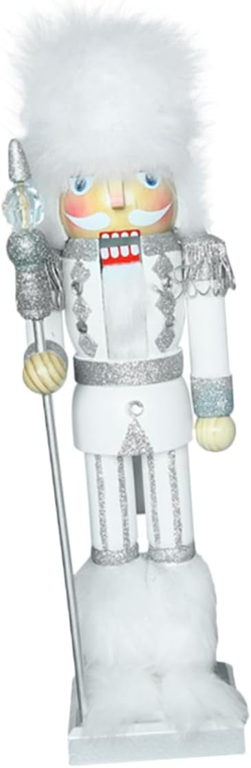 King Nutcracker Christmas Decoration Nutcracker Decoration Christmas Tabletop Decor Christmas Christmas Ornaments Xmas Decoration Festival Decor White Wood image number 6