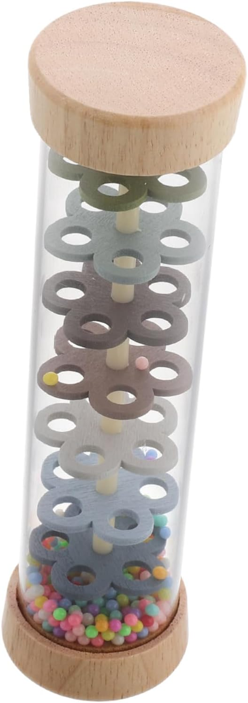 FUTUREORYY Rainstick Rainmaker Wooden Montessori Musical Sensory Toy for Infants Toddlers Newborns image number 6