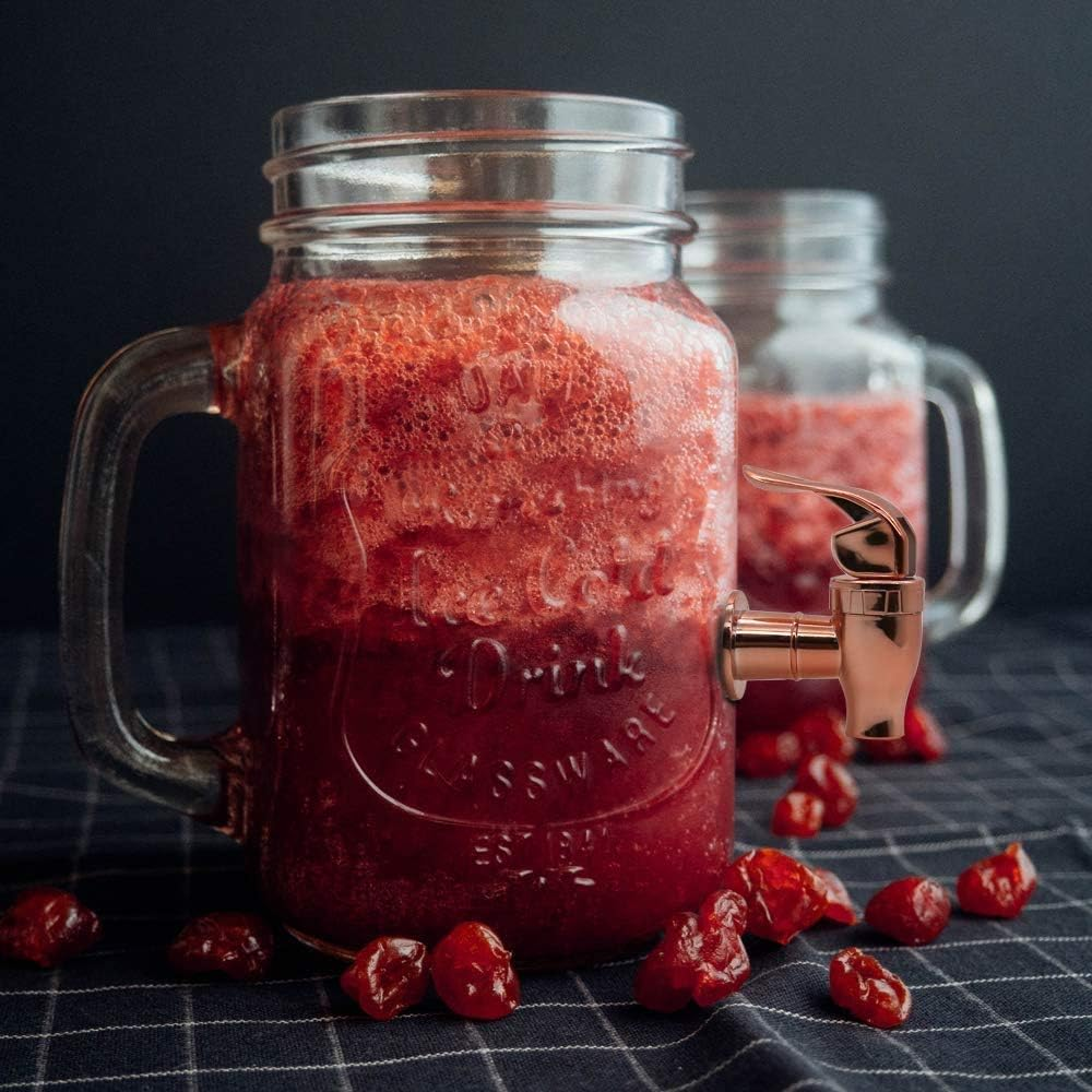 Rose Gold Beverage Dispenser Replacement Spigot, Push Style, 2 Pack image number 3