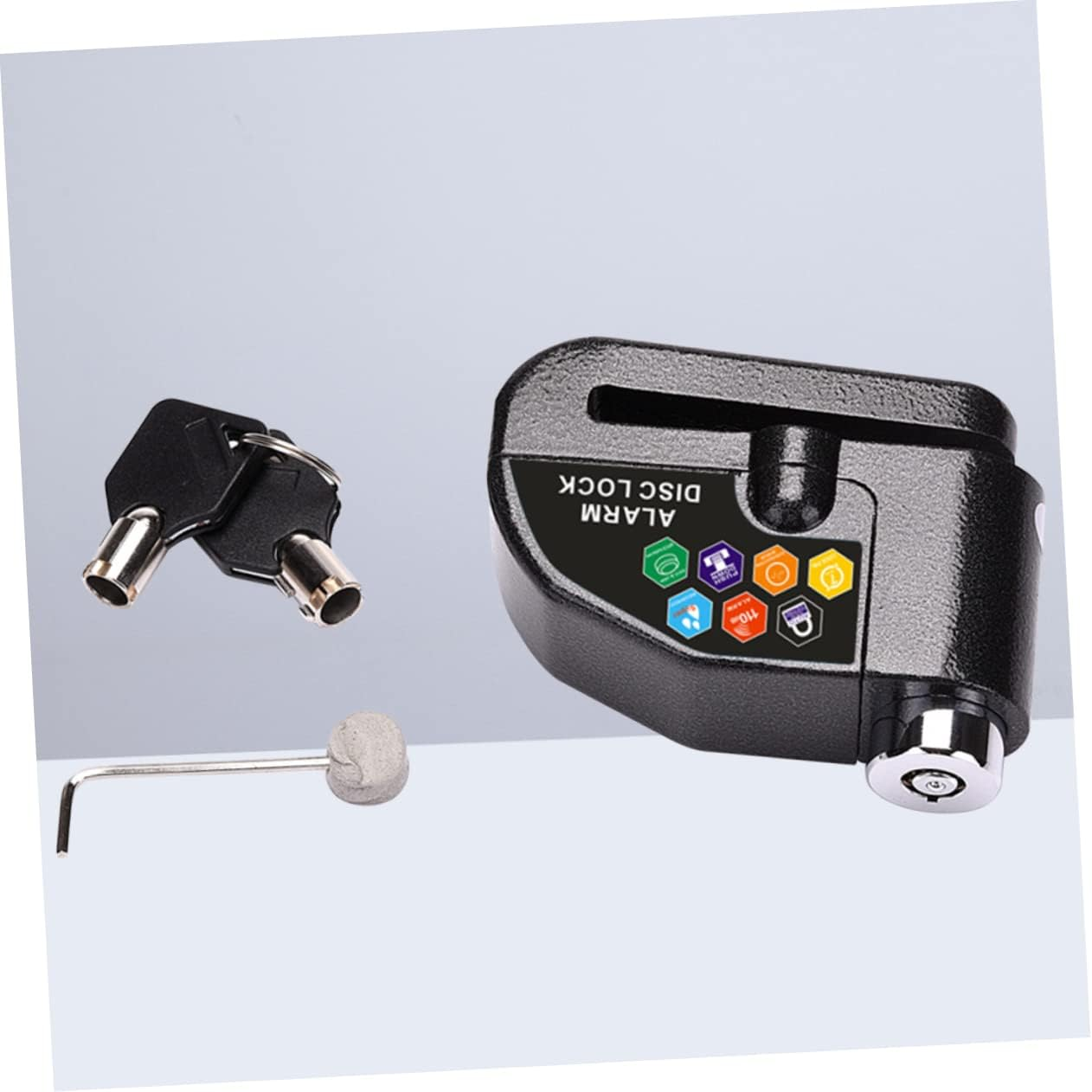 CHILDWEET Alarm Lock Motorcycle Disc Brake Lock Theft Alarm for Motorbike Scooter Bike Wheel Security