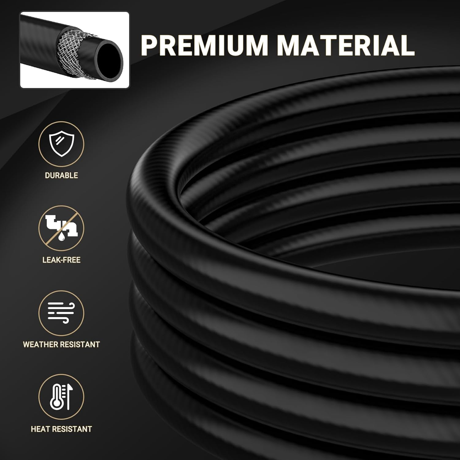 Onlyfire Universal QCC1 Low Pressure Propane Regulator with 12 Ft Hose for Most LP Gas Grill, Patio Heater and Fire Pit Table, 3/8" Female Flare Nut image number 6