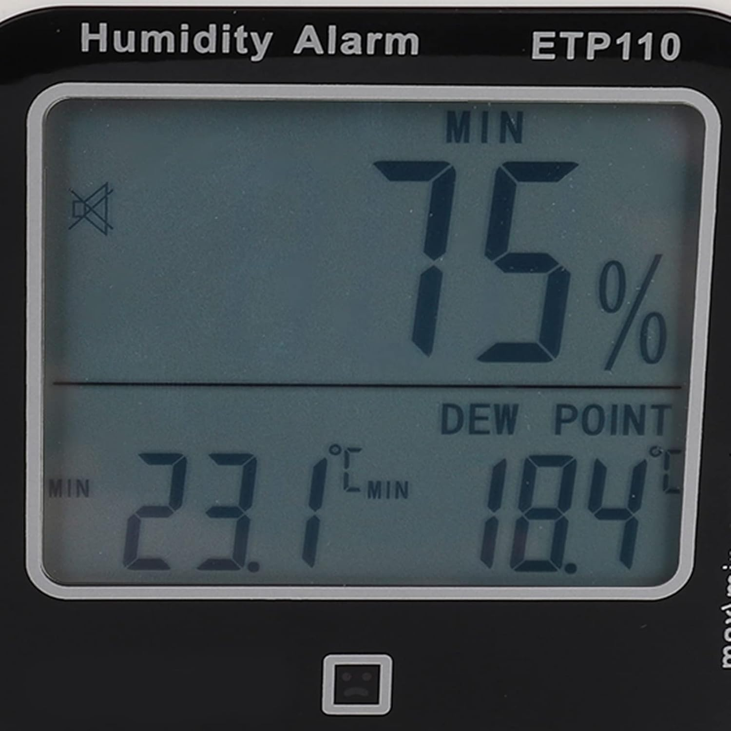 CHICIRIS LED Alarm Digital Hygrometer ETP110 Dew Point Meter - Ideal for Field Applications image number 1