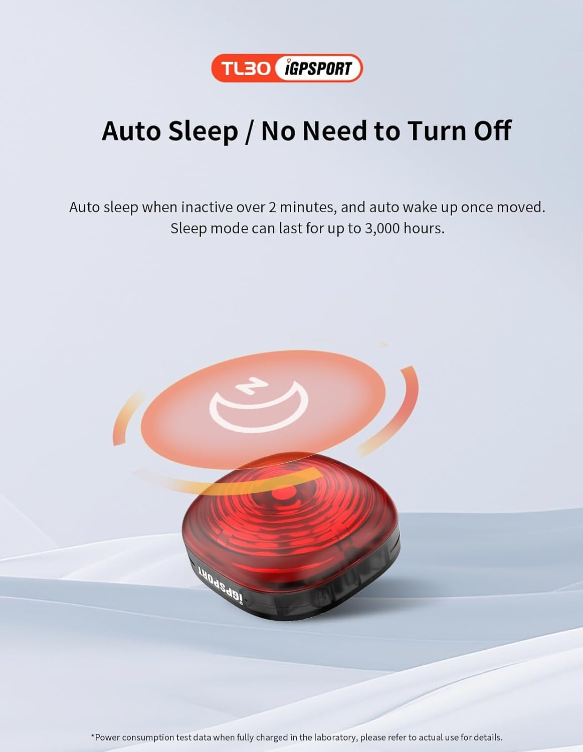 Igpsport TL30 Smart Rear Bike Light, Bluetooth 6 Modes Rechargeable 50H Run Time IPX7 Waterproof Bicycle Tail Light image number 4