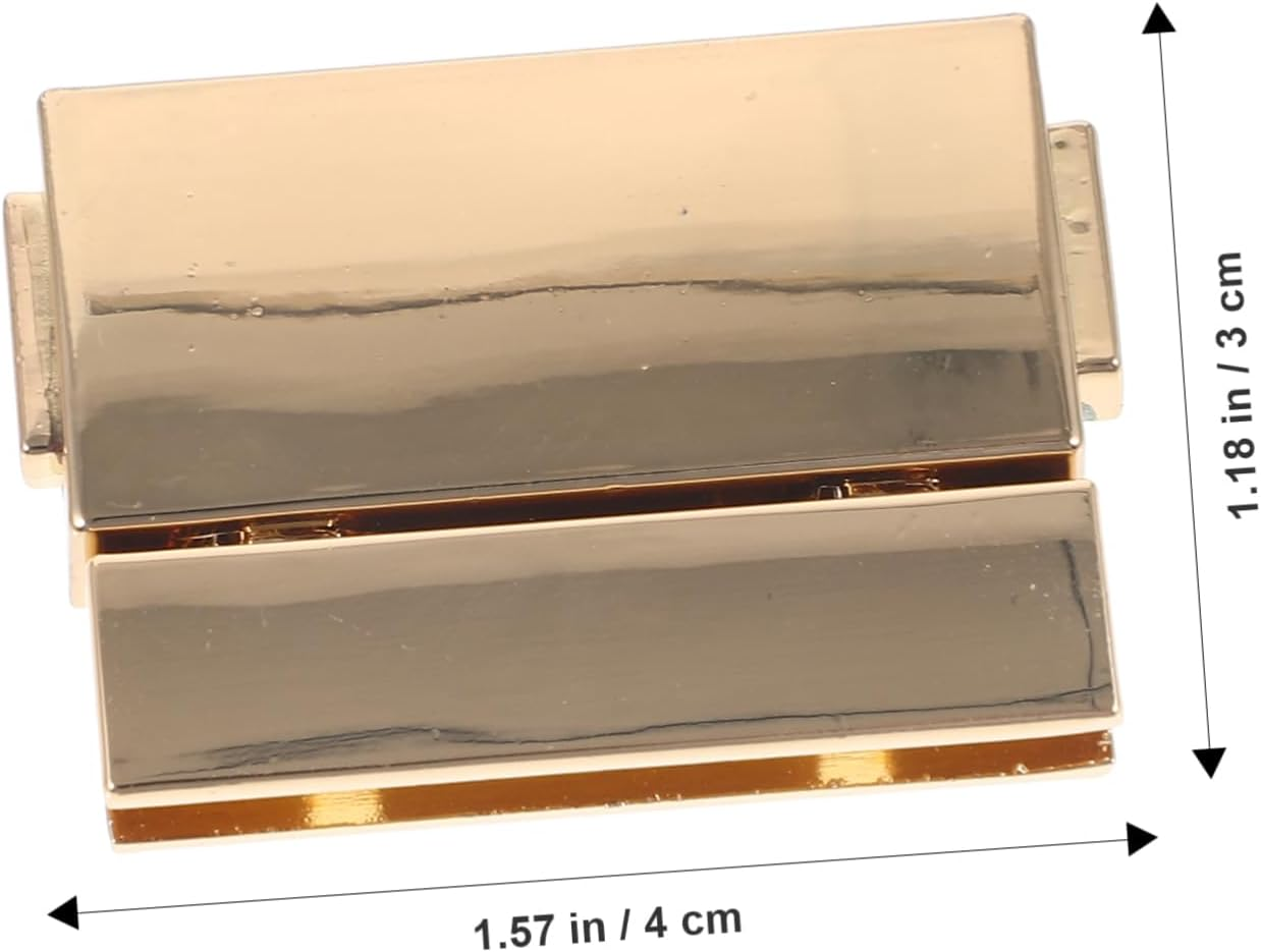 TEHAUX 20Pcs Purse Tuck Lock Clasp Lock Bag Closure Clasp Purse Closure Fastener Bag Accessory for Handbag Decorative Tuck and Small Replacements image number 5