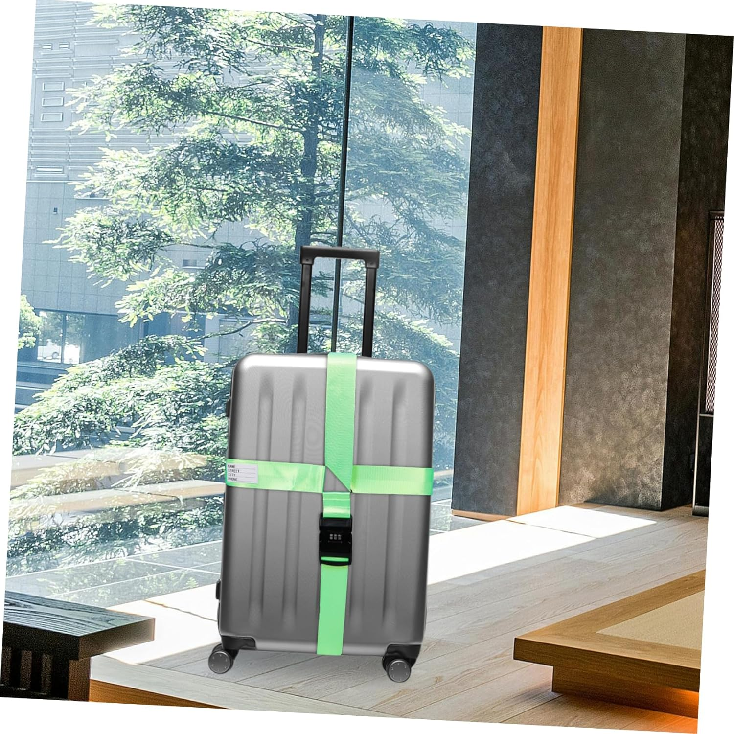 TOVINANNA Luggage Straps Adjustable Suitcase Travel Belt Secure Closure for Baggage Packing Buckle Strap Traveling Accessories image number 6