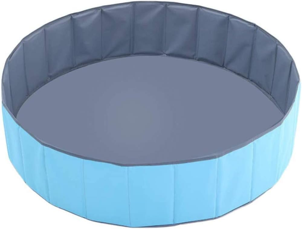 Qiuqiu Inflatable round Kids Swimming Pool Ball Pit Foldable Portable Collapsible Dogs Cats Pet PVC Baby Play Ball Pool Outdoor Spa Inflatable Hot Tub Bathing Tub
