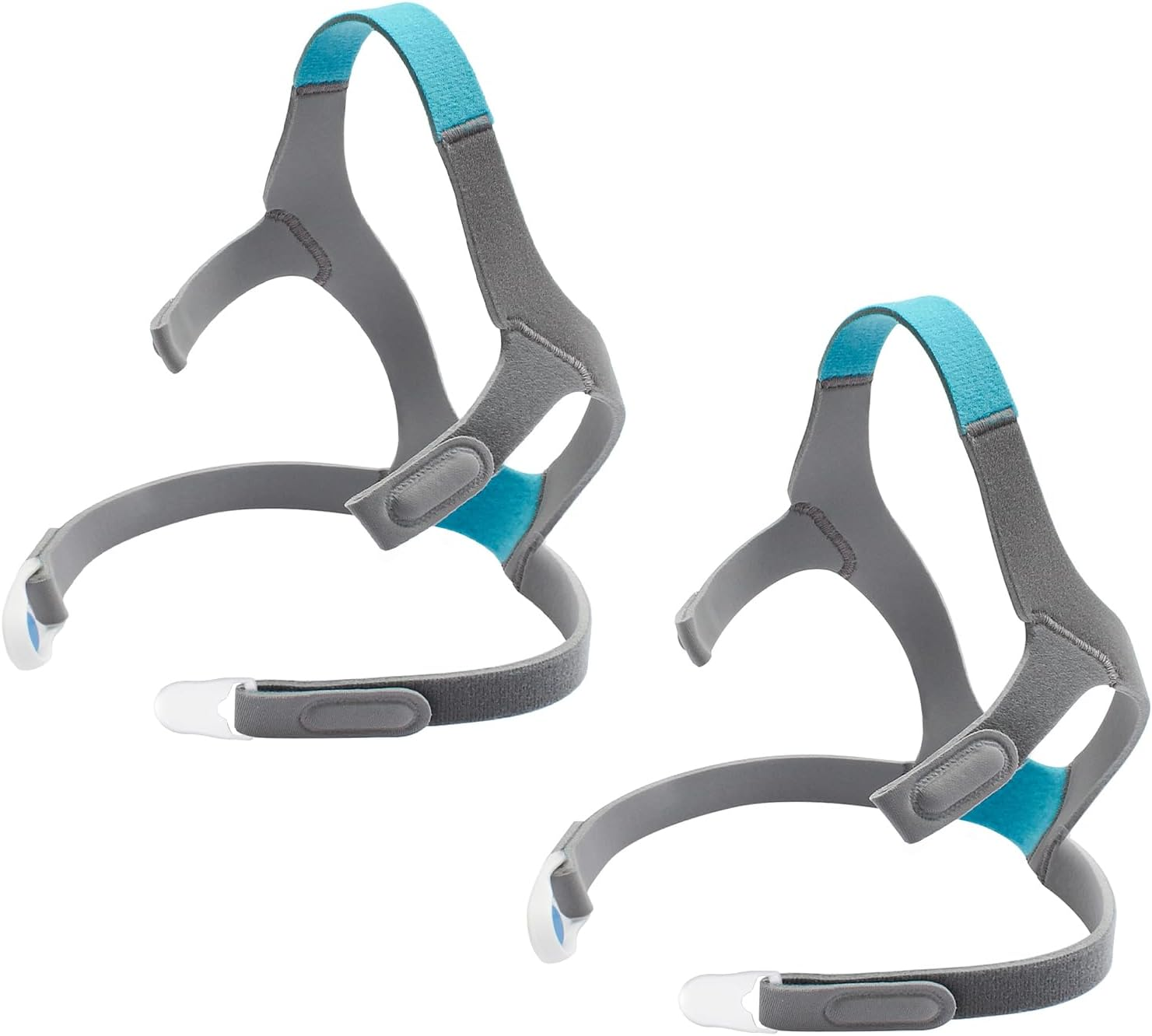 2Packs F20 Headgear Compatible with Airfit/Airtouch F20(Standard) N10 Full Face Mask, Soft Comfortable Replacement Head Strap with 4 Clips image number 1