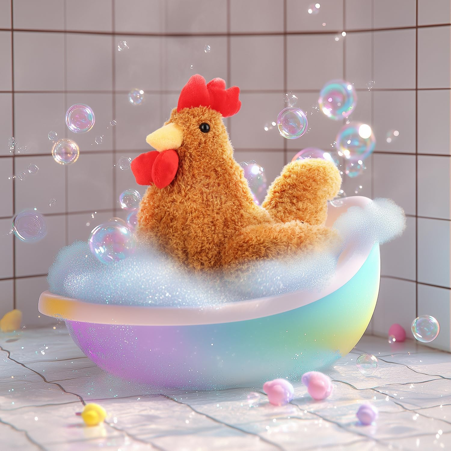 Apricot Lamb Toys Plush Ginger Rooster Stuffed Animal Soft Cuddly Perfect for Child (Ginger Rooster,10Inches) image number 3