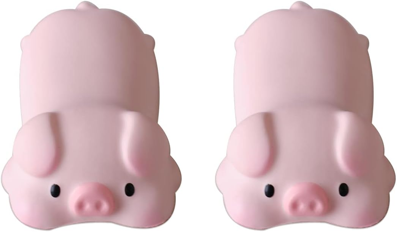 Cityhermit Cute Wrist Rest Support for Mouse Computer Arm Desk Ergonomic Kawaii Office Supplies Slow Rising PU Pad (Pink Pig-2Pcs) 5X2.56Inch (JL-D1152) image number 5