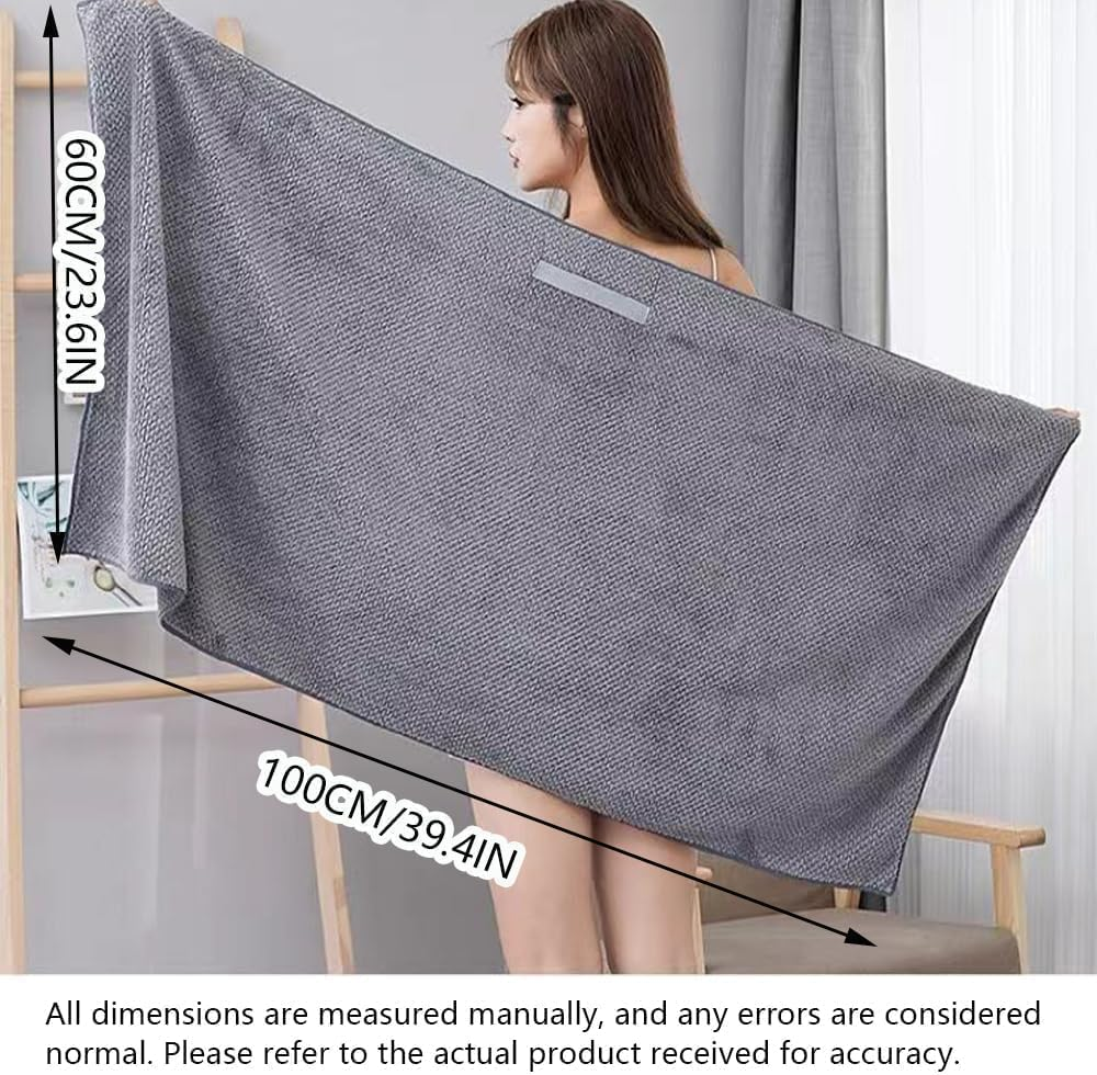 2 Pack Large Microfiber Hair Towel,Hairs Wraps for Women Wet,Fast Drying Turban,Super Absorbent Drying Towel with Elastic Strap anti Frizz Head Towels Wrap for Curly image number 2