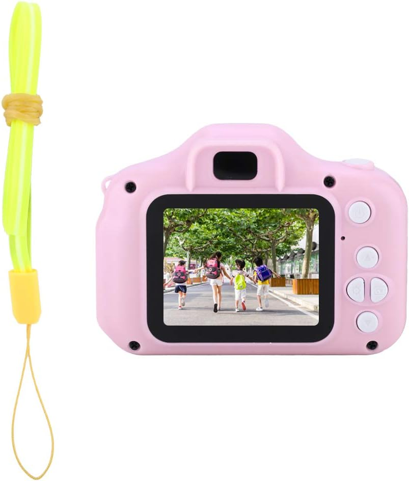 Digital Camera, One-Button Digital Gift 1080P Color Display Kid Camcorder Mini for Photo Taking(Pink) image number 3