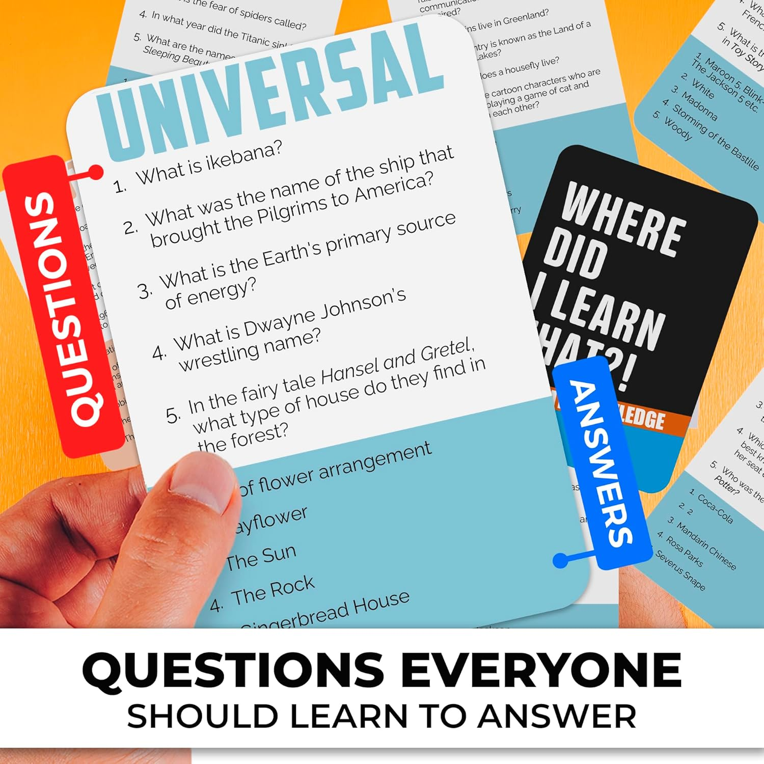 QUOKKA Trivia Card Game with 2000 Questions in Geography, History, Science, and General Knowledge &ndash; Trivia Games for Adults, Teens, and Families &ndash; Trivia Cards with Answers &ndash; Great Board Games Trivia - History image number 6