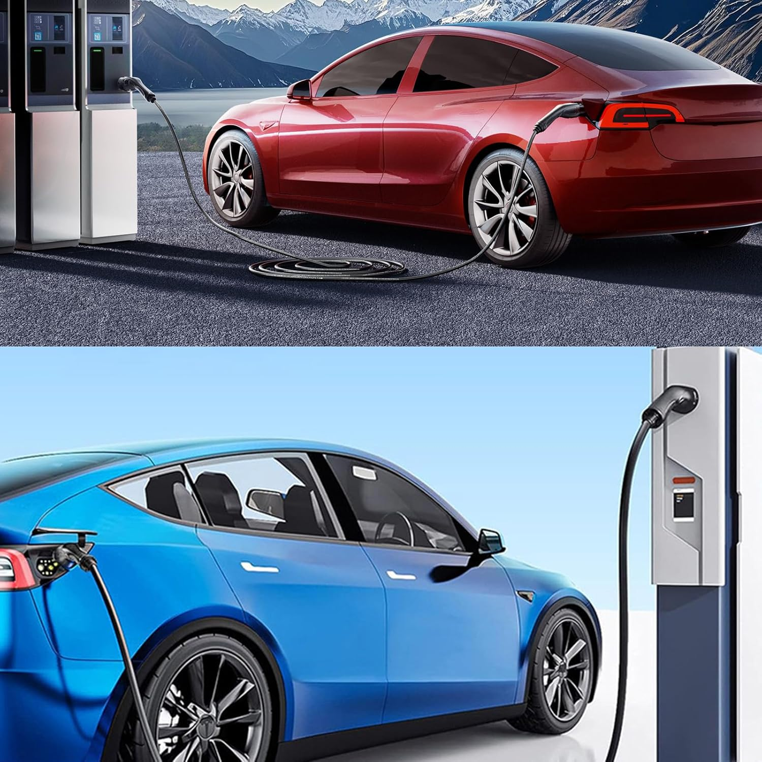 7JI Type 2 Charging Cable General 22KW to 32A 3-Phase 5M, Electric Car Charging Cable, Fast Charging with Carrying Case Compatible with All IEC-62196-2 for PHEV, BEV, EV image number 4