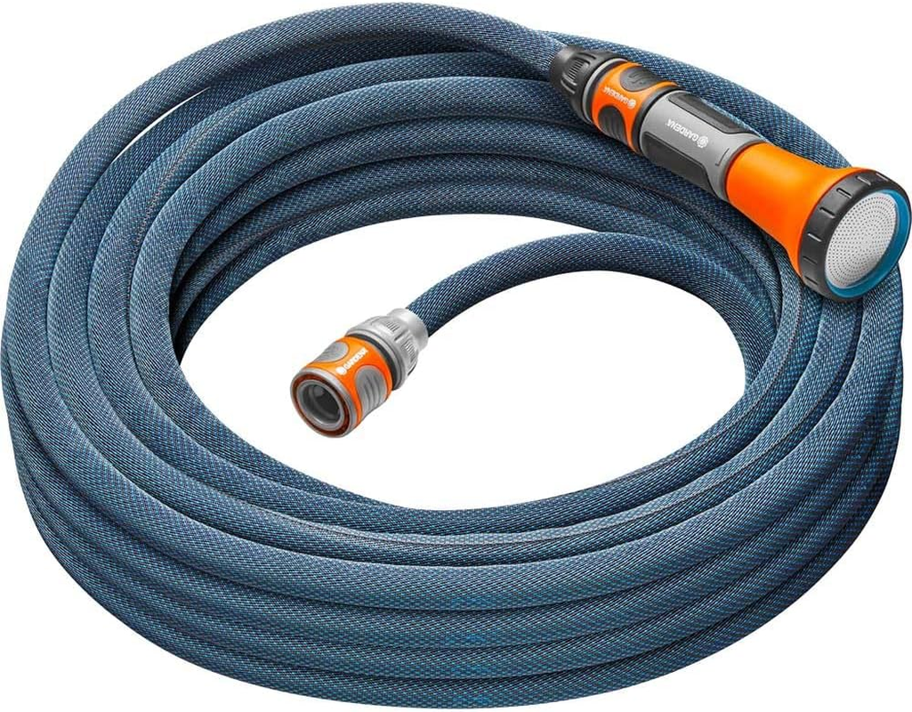 Gardena Liano Xtreme 1/2 Inch, 15M Set: Extremely Robust Textile Garden Hose, for Indoor Water Taps, with PVC Inner Tube, Lightweight, Weather-Resistant (18465-20) image number 3