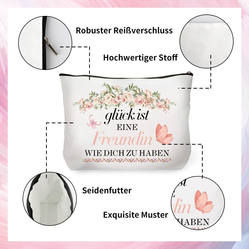 Gifts for Boyfriend, Gifts for Best Friends, Gift for Best Friends, Birthday, Friendship Gifts for Women, Friends, Cosmetic Bag for Boyfriend, D'Alene To, Cosmeticcase-Freund01 image number 5