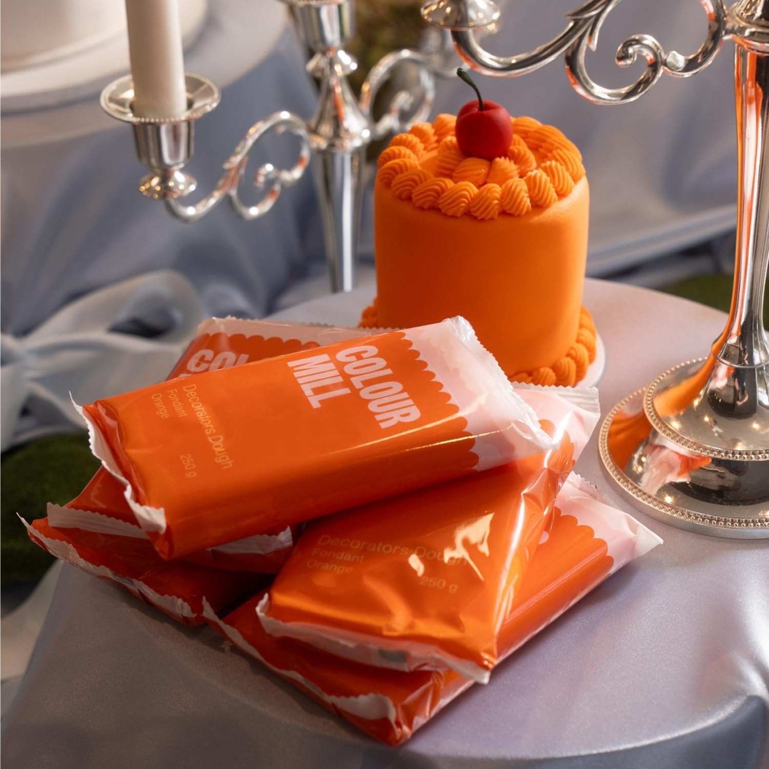 Colour Mill Decorators Dough Premium Ready to Roll Fondant Orange 250G image number 5