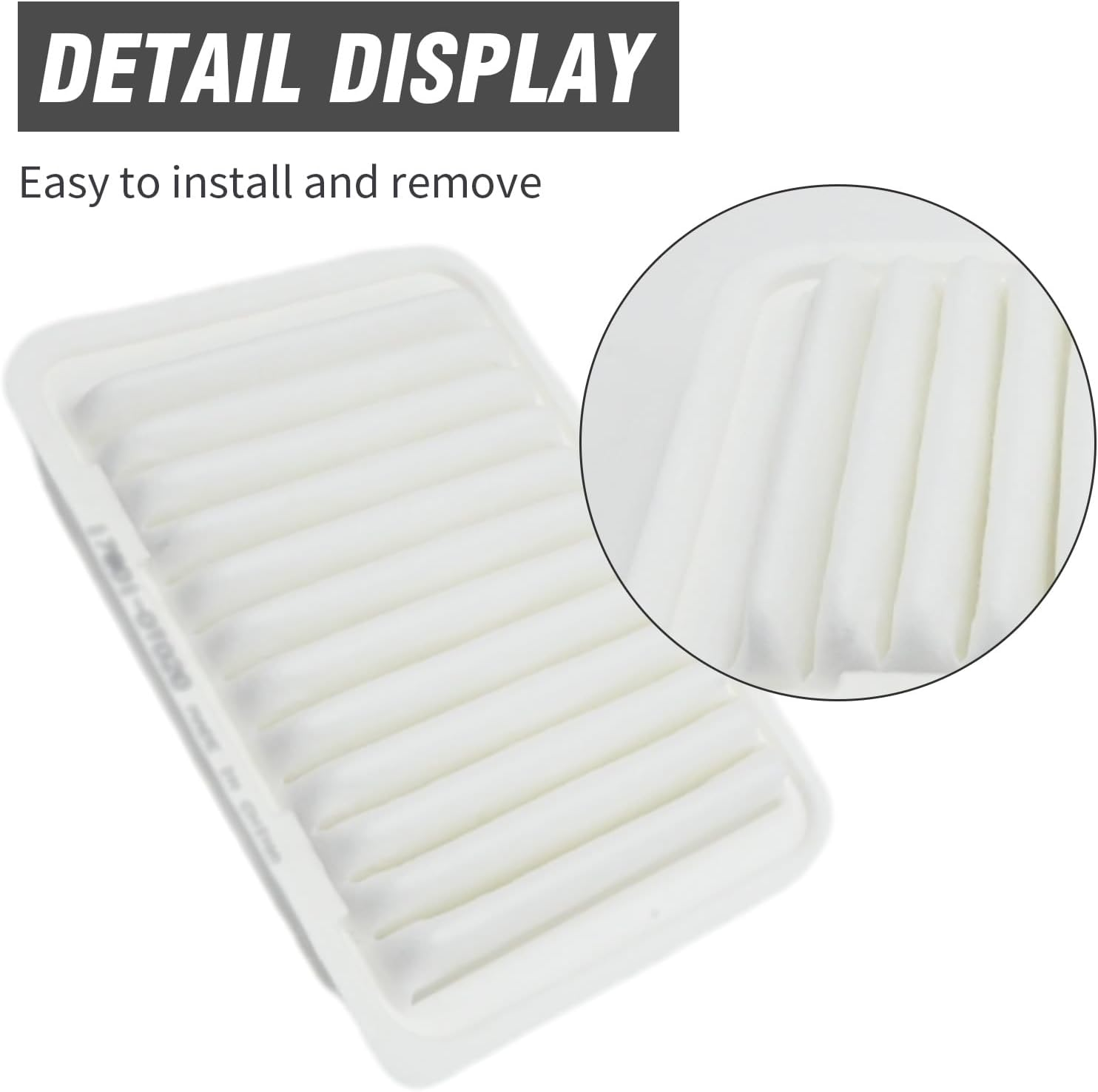 17801-0T020 Air Filter, Replacement for Toyota Yaris 2005 2006 20072008 2009 2010 2011 2012 2013 2014 2015 2016 2017 2018 2019 2020 2021, Replaces A0066A0029 178010T020 image number 1