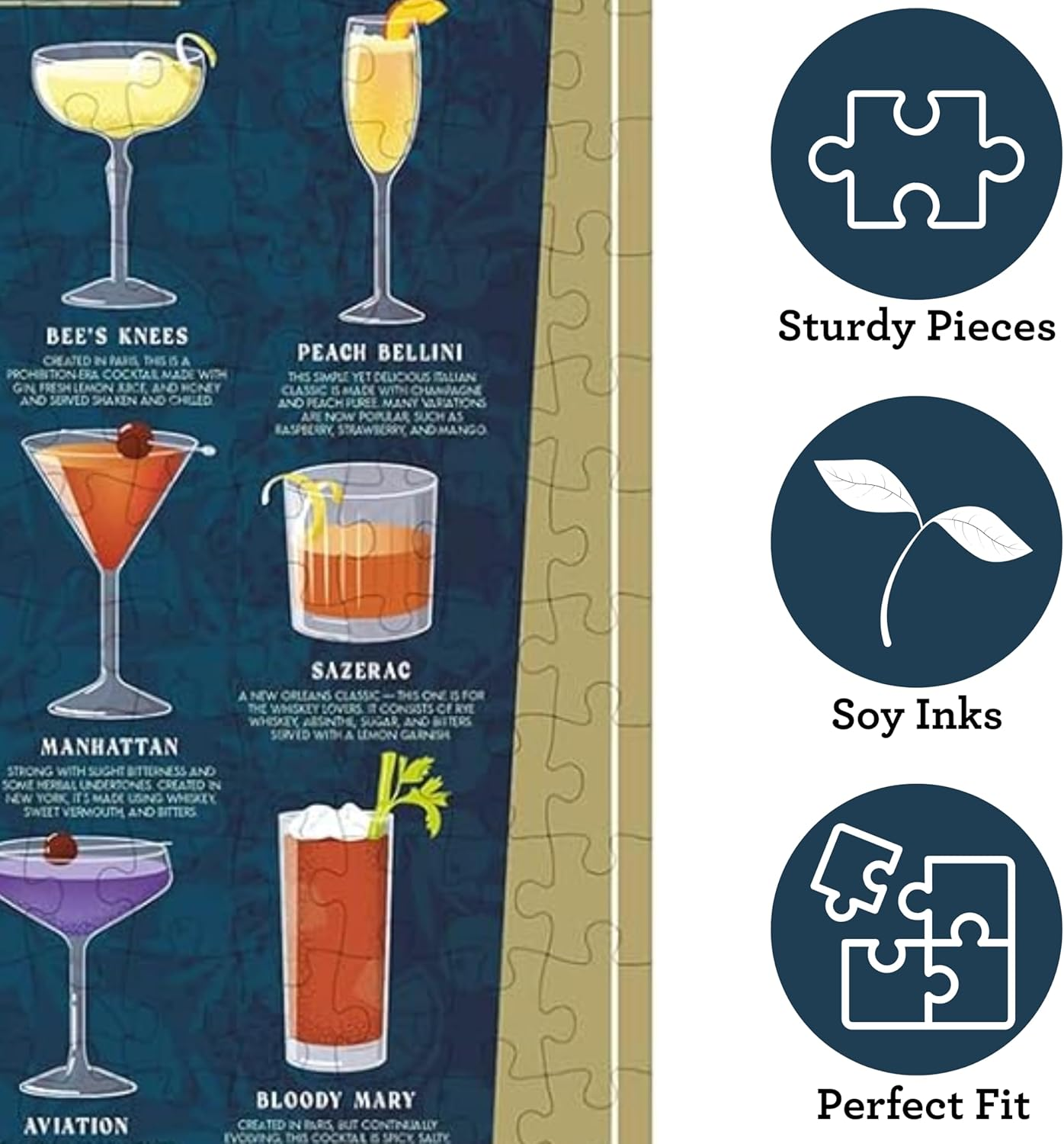Ridley'S Cocktail Lover'S 500-Pieces Jigsaw Puzzle image number 4