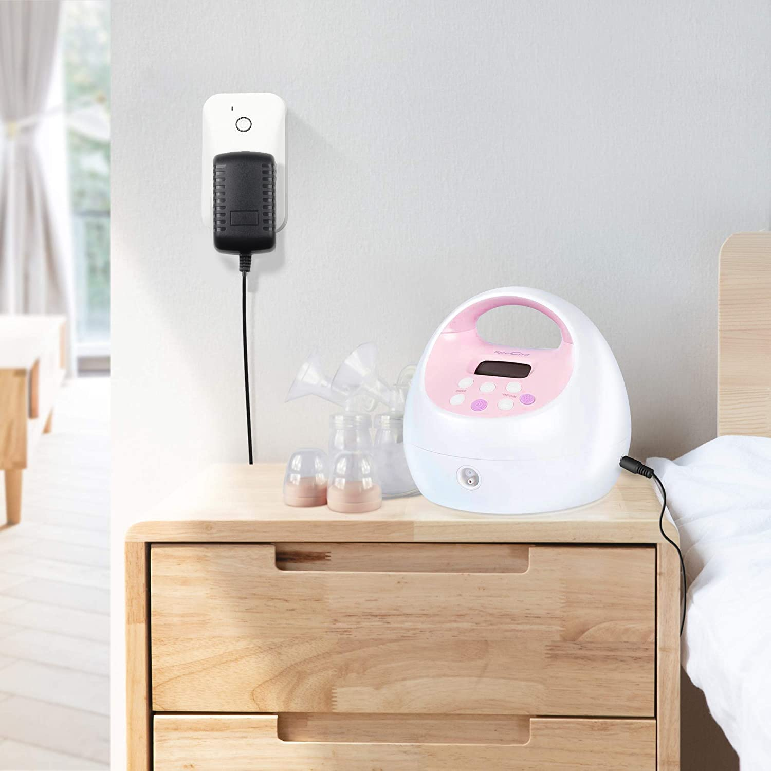 12V AC Adapter Power Cord Charger for Spectra Electric Breast Pump S1 / S2 / SPS100 / SPS200 / 9 plus Charging Cord, 10FT（3M）