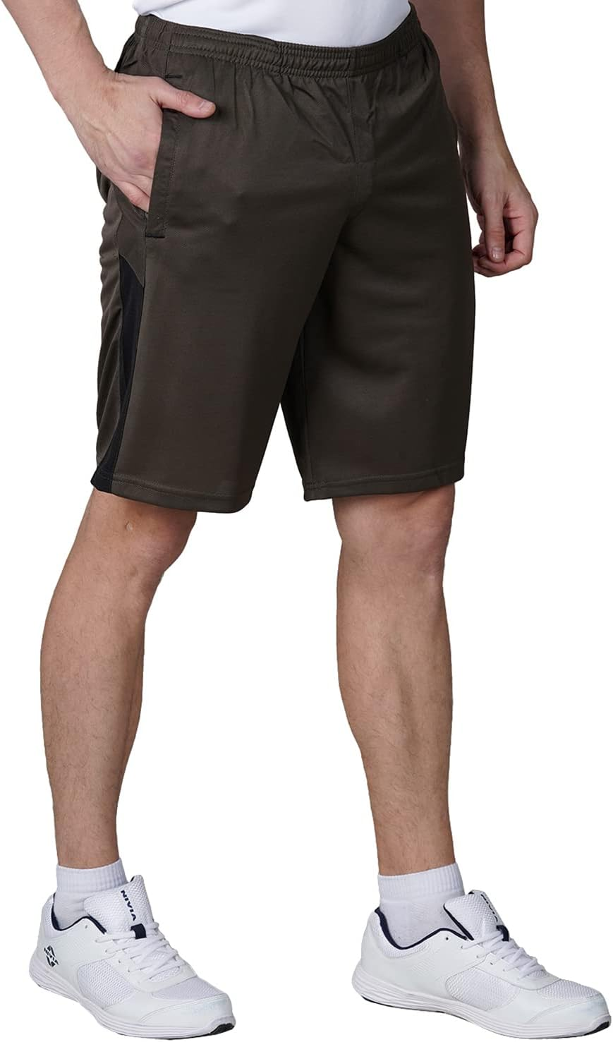 Nivia Sporty_4 Shorts (Olive Green, XXL) | Light Weight | Comfortable | Stylish | Casual | Gym | Running