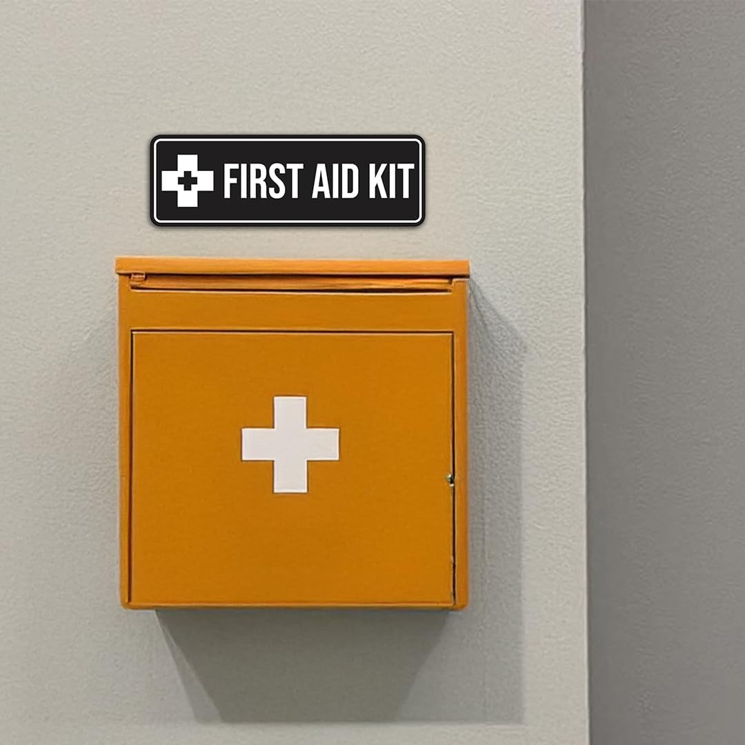 Standard First Aid Kit Sign (Blue) - Small image number 3