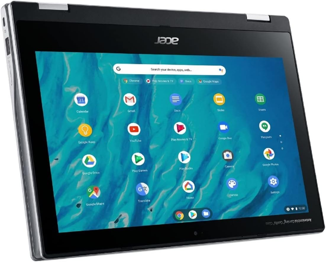 Acer 2023 Newest X360 Chromebook Spin 2-In-1 Convertible Laptop Student Business,8-Core Mediatek MT8183C Processor,11.6&lsquo; HD Touch IPS,4GB RAM,64GB Emmc,Wifi 5,Chrome Os+Marxsolcables,Pure Silver image number 5