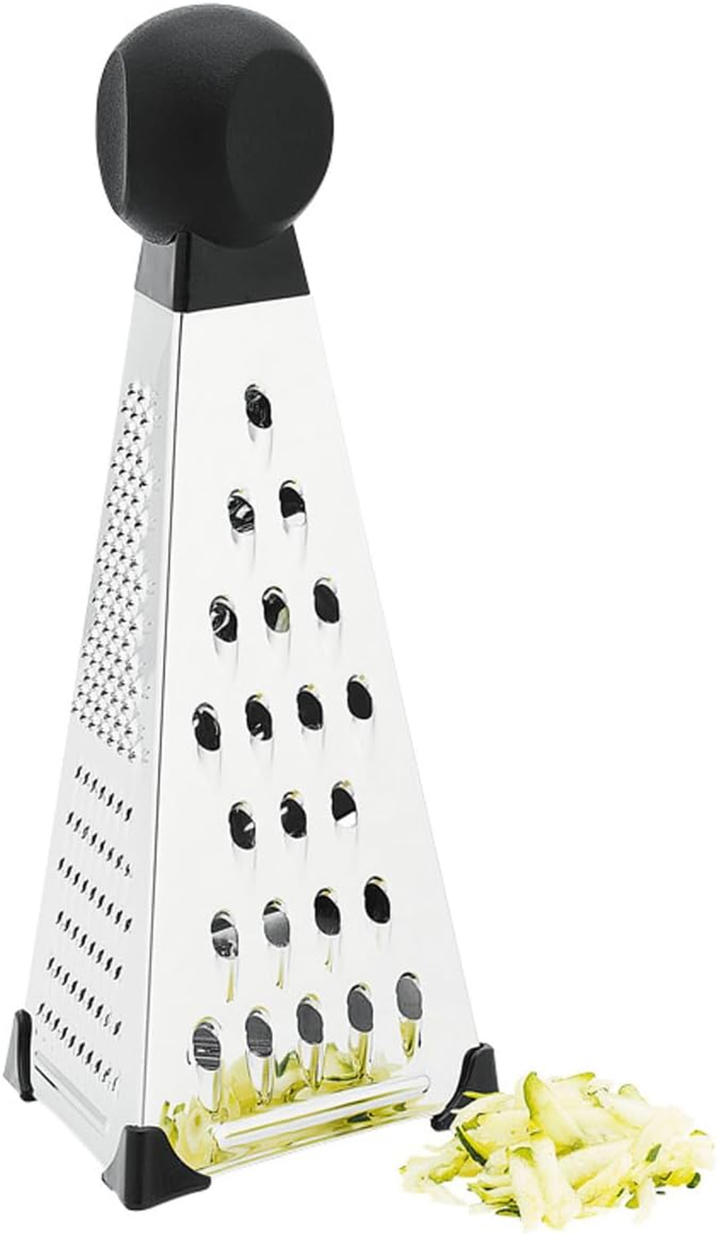 Avanti Lifestyle 3 Way Triangular Stainless Steel Grater, 20 Cm Size Silver/Black image number 6